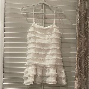 Princess Polly White Ruffle Dress